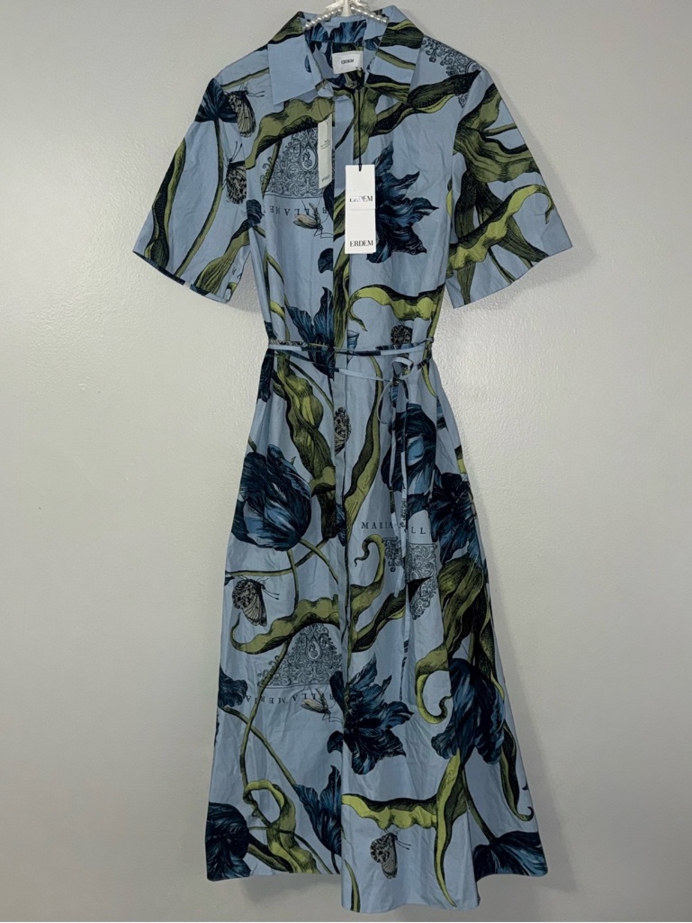 ERDEM FLORAL PRINT SHIRT DRESS - Picture 2 of 16
